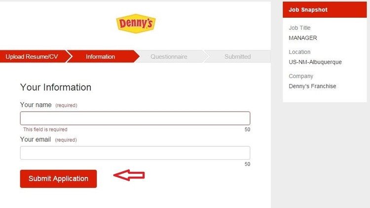 Dennys Job Application form Online How to Apply for Denny S Jobs Line at Dennys Careers