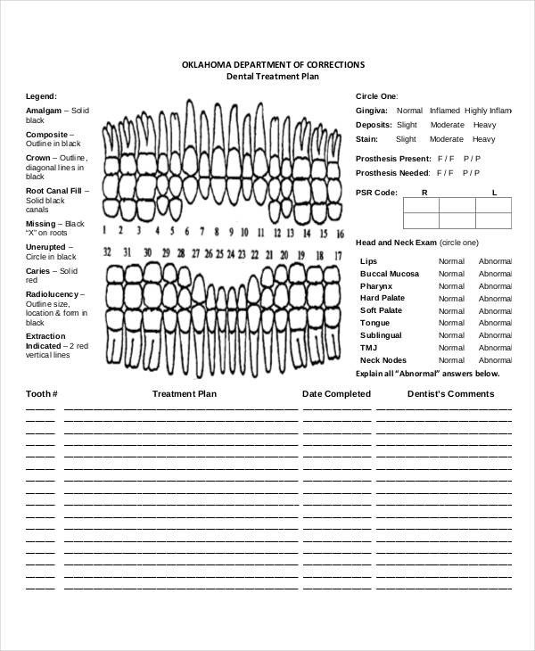 Dental Treatment Plan Template Treatment Plan Examples 23 Samples In Google Docs Ms