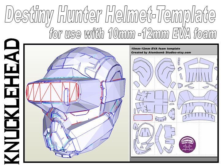 Destiny Hunter Armor Template Destiny Hunter Helmet Knucklehead Template by