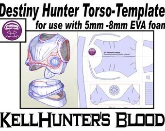 Destiny Hunter Armor Template Items Similar to Finished Destiny Hunter Infinite Lines