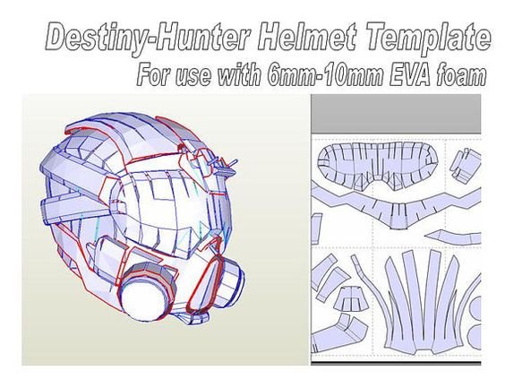 Destiny Hunter Armor Template Pin by Hailey Madison On Cosplay Pinterest