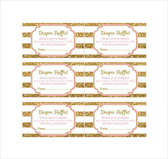 Diaper Raffle Ticket Template 31 Raffle Ticket Templates Pdf Psd Word Indesign