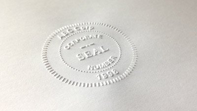 Digital Corporate Seal Template Embossers &amp; Embossing Seals