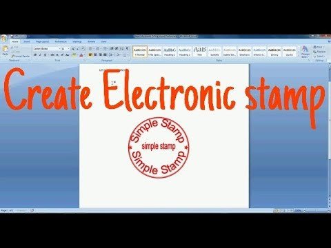 Digital Corporate Seal Template How to Make Electronic Stamp In Ms Word