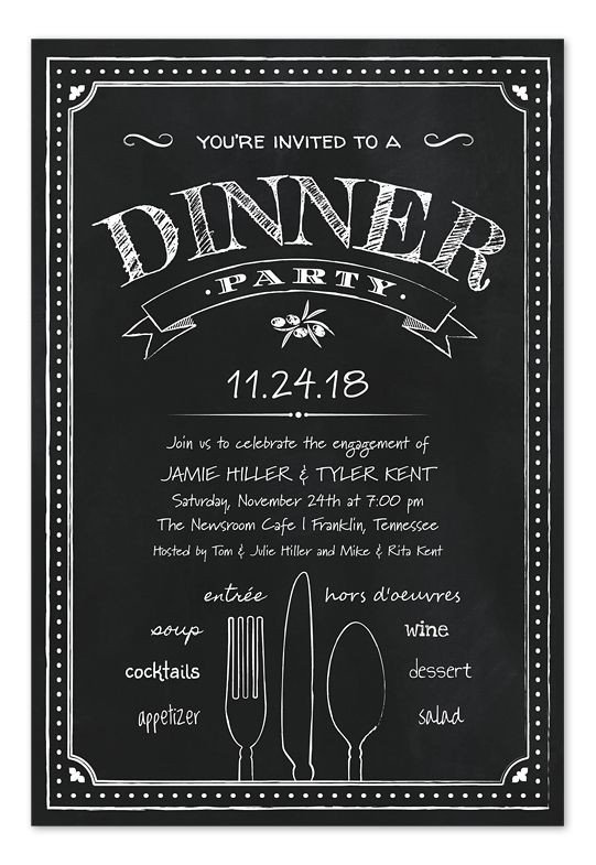 Dinner Party Invitation Templates Best 25 Dinner Party Invitations Ideas On Pinterest