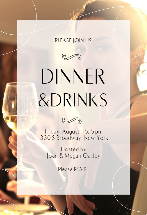 Dinner Party Invitation Templates Classic Dinner Dinner Party Invitation Template Free