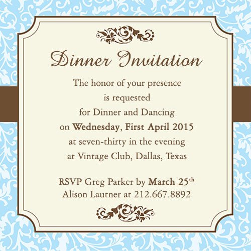 Dinner Party Invitation Templates Fab Dinner Party Invitation Wording Examples You Can Use