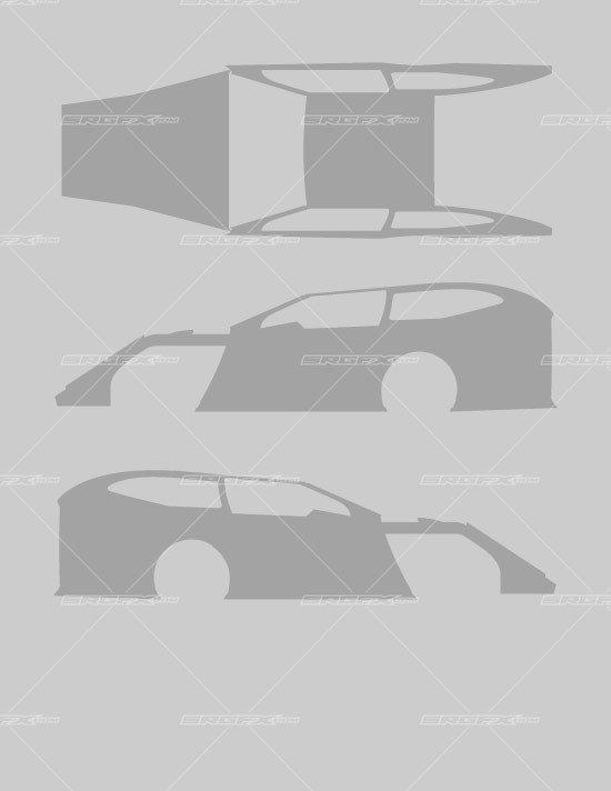 Dirt Late Model Body Template Wrap Designs Professionally with the Srgfx Dirt Late Model