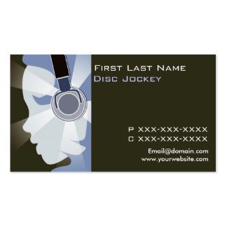 Disc Jockey Business Card 1 000 Disc Jockey Business Cards and Disc Jockey Business