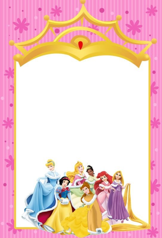Disney Princess Invitation Template Free Templates for Princess Party Invitation Cards