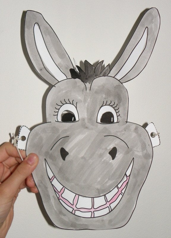 Donkey Mask Template Donkey Mask