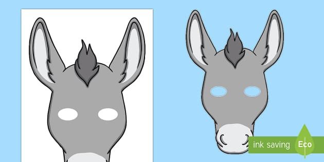 Donkey Mask Template Donkey Mask Template Donkey Role Play Mask Nativity