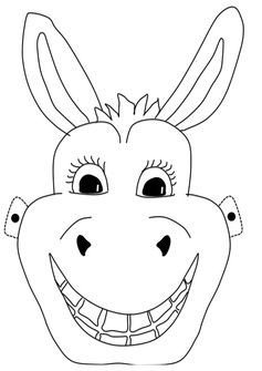 Donkey Mask Template How to Make A Donkey Mask with Free Printable Template for