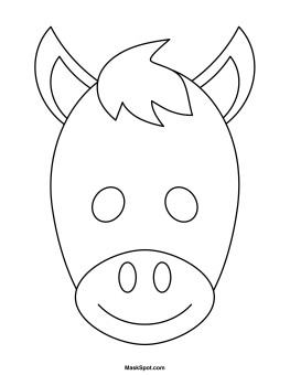 Donkey Mask Template Printable Donkey Mask