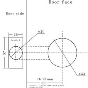 Door Knob Drill Template Template for Door Knob Hole