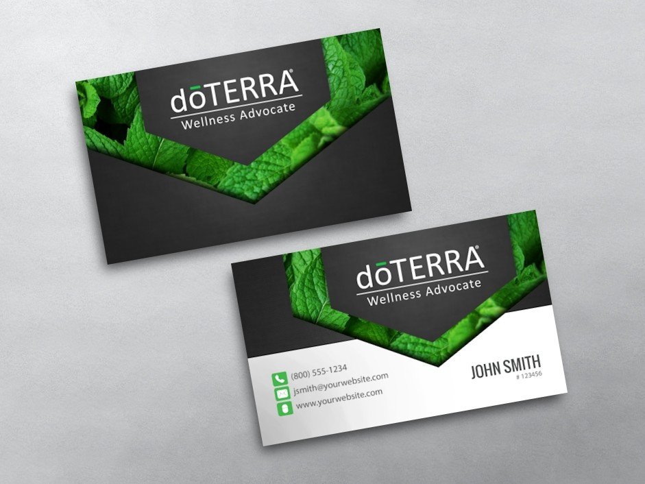 Doterra Business Card Template Doterra Business Cards