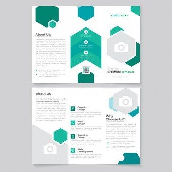 Double Sided Brochure Template Double Sided Brochure Vector