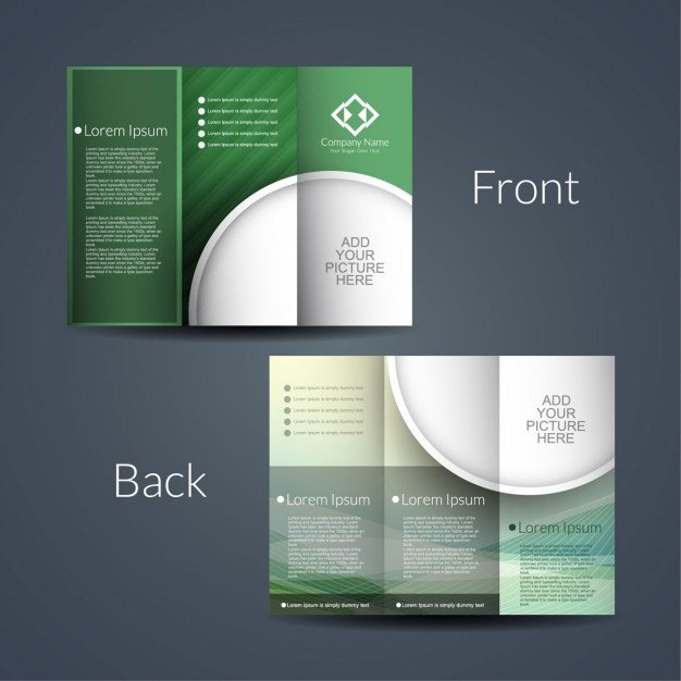 Double Sided Brochure Template Double Sided Brochure Vector