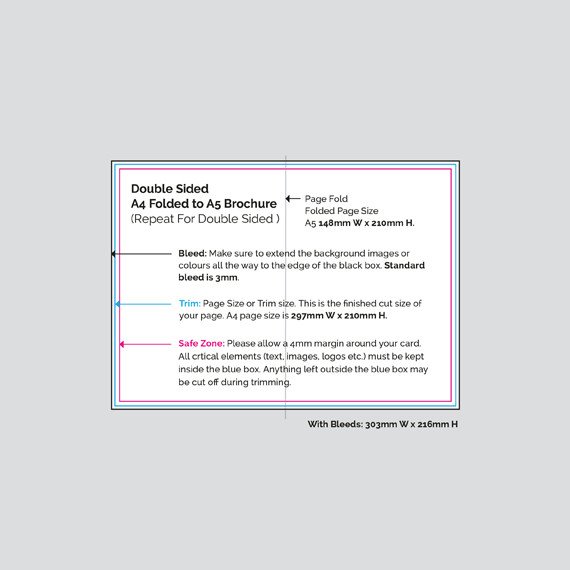 Double Sided Brochure Template Virtual Print
