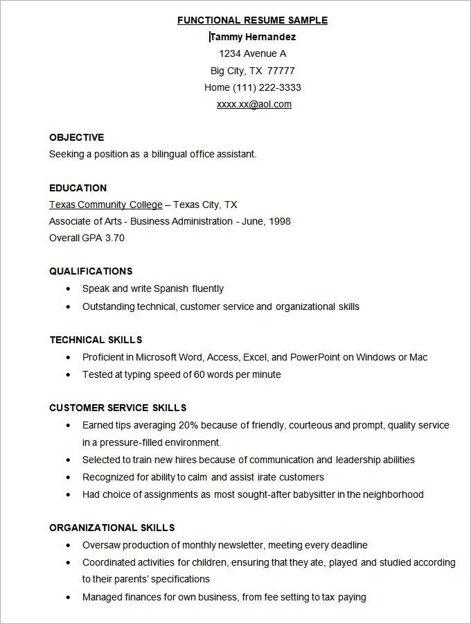 Download Free Resume Template Simple Resume Template 46 Free Samples Examples