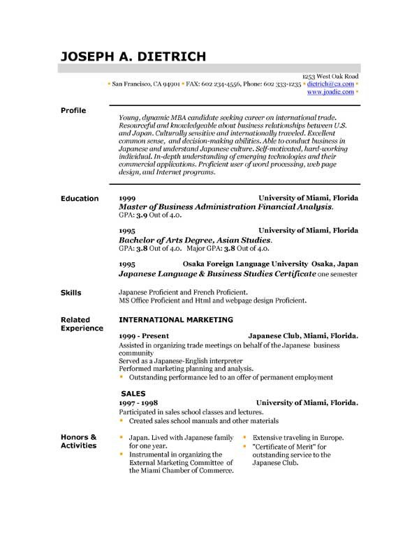 Downloadable Free Resume Templates Free Resume Template Downloads