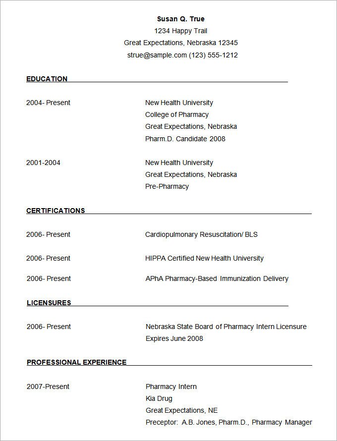 Downloadable Resume Templates Word Microsoft Word Resume Template 49 Free Samples