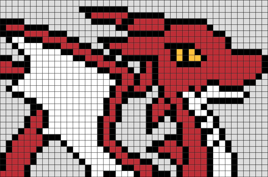 Dragon Pixel Art Grid Dragon Pixel Art – Brik