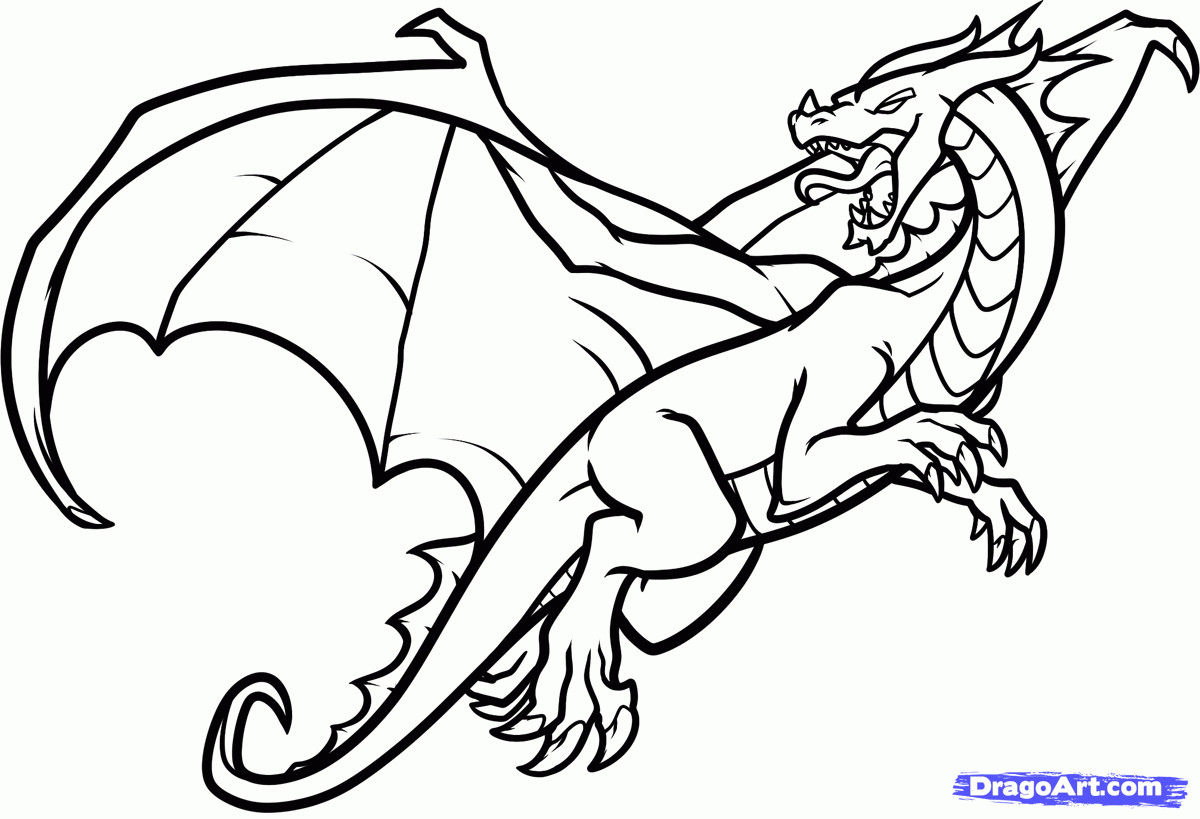 Dragon Tracing Pictures Draw A Flying Dragon Dragon In Flight Step by Step