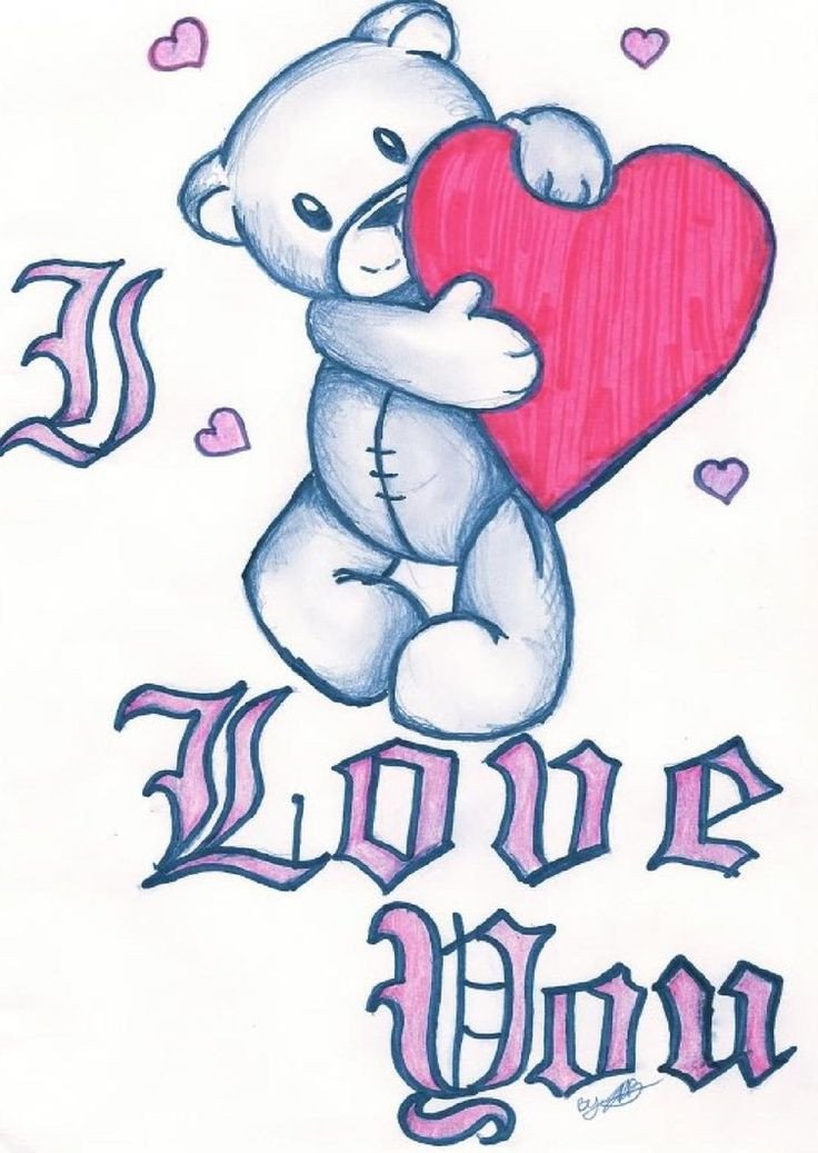 Drawing Pictures Of Love I Love You Clip Art Love You by Jazzy Girl21