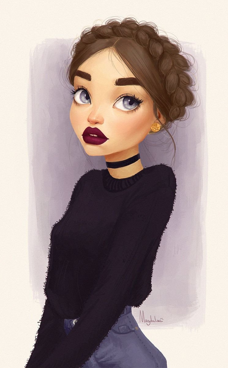 Drawn Pictures Of Girls Gigi On Behance for More Styling Tips and Inspiration