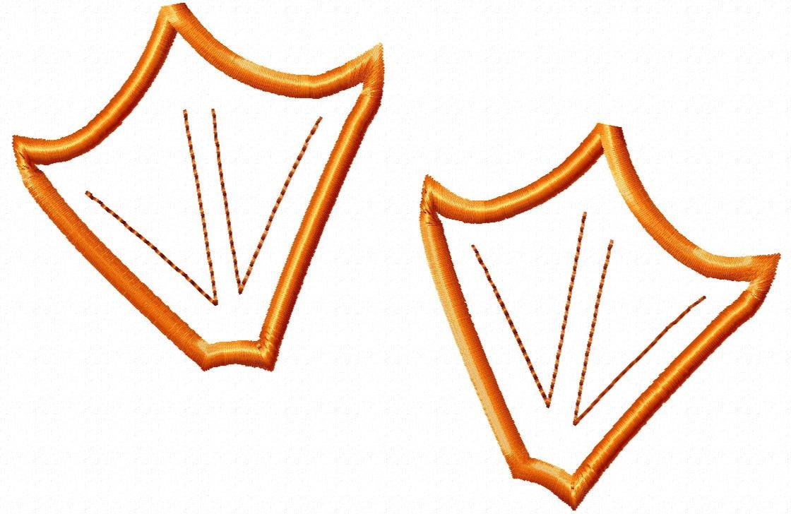 Duck Foot Template Duck Feet Applique Machine Embroidery Design 9 Sizes