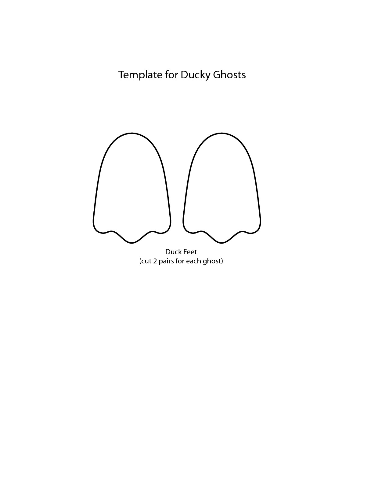 Duck Foot Template Feet Template Cliparts