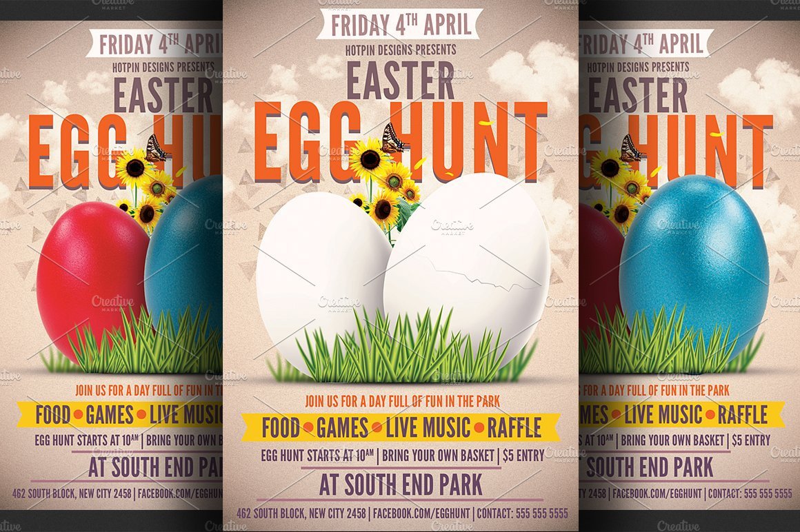 Easter Egg Hunt Flyer Easter Egg Hunt Flyer Template Flyer Templates