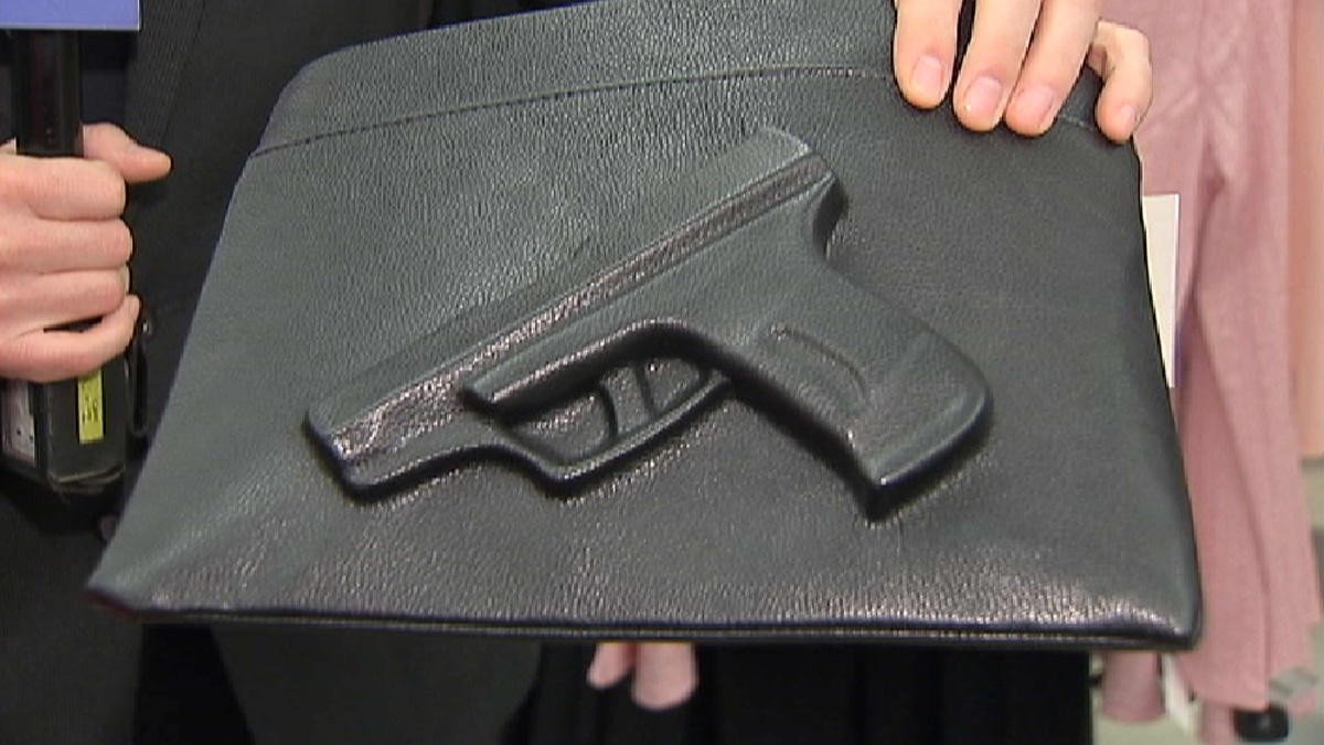 Easy Pickins Job Application Controversial Purse with 3 D Gun Imprint Pulled From