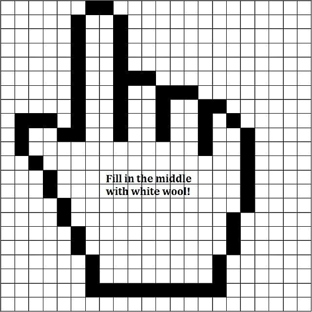 Easy Pixel Art Grid Simple Pixel Art 1 Mouse Cursor Minecraft Blog