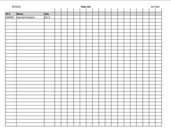 Editable Class List Editable Class List form by Cori Legemaat