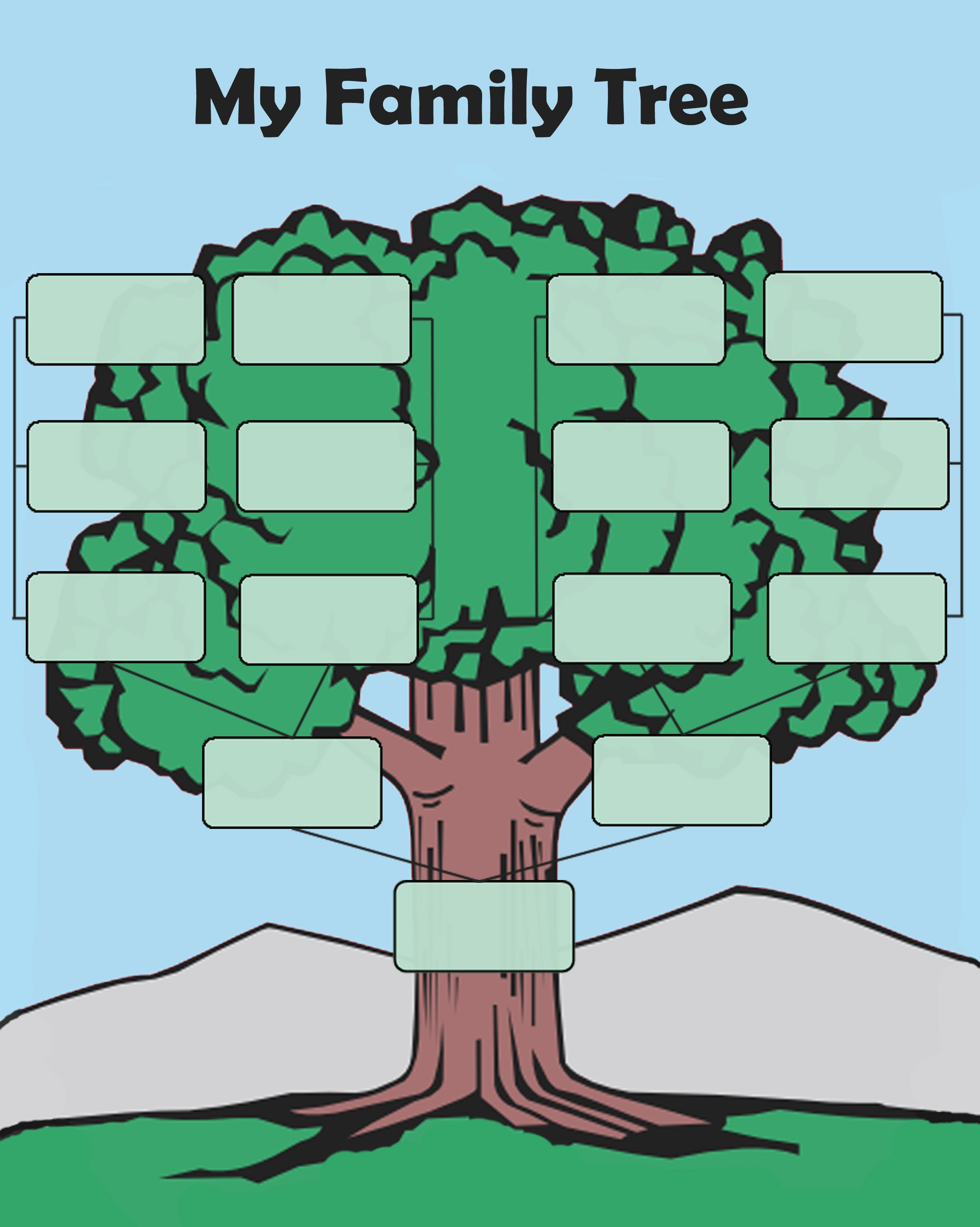 Editable Family Tree Template Free Editable Family Tree Template Daily Roabox