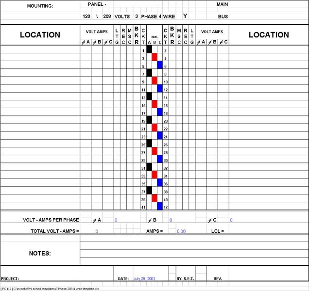 Electrical Panel Schedule Excel Template Panel Schedule Test Post Ecn Electrical forums