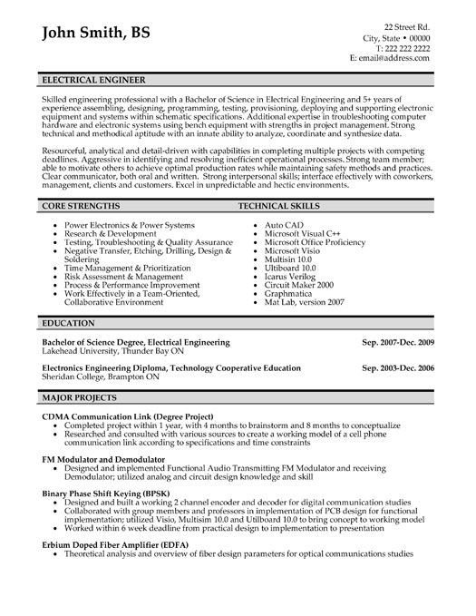Electrician Resume Template Microsoft Word Here to Download This Electrical Engineer Resume