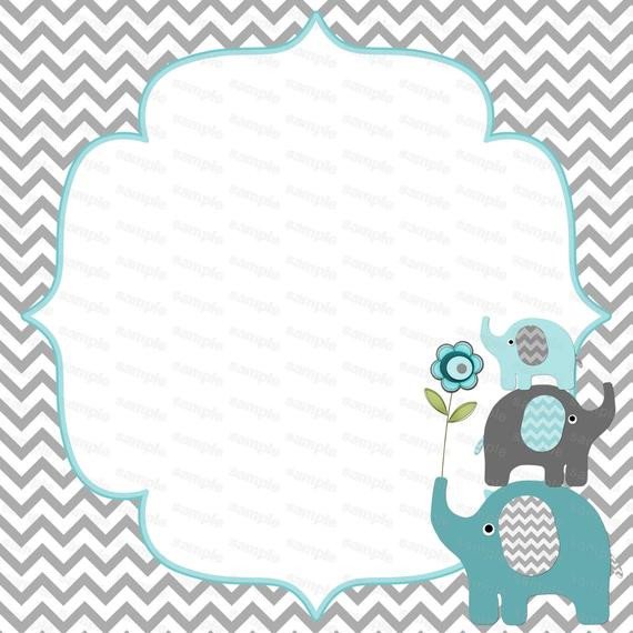 Elephant Baby Shower Invitation Templates Unavailable Listing On Etsy