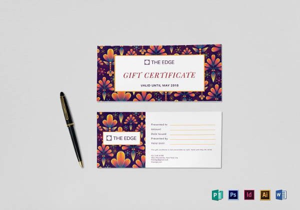 Email Gift Certificate Template 7 Email Gift Certificate Templates Free Sample Example