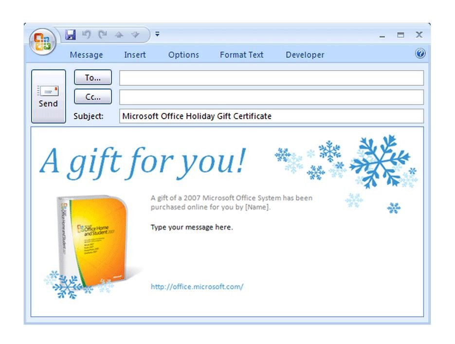 Email Gift Certificate Template Free Gift Certificate Email Template