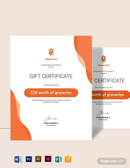 Email Gift Certificate Template Free Graphy Gift Certificate Template Download 436