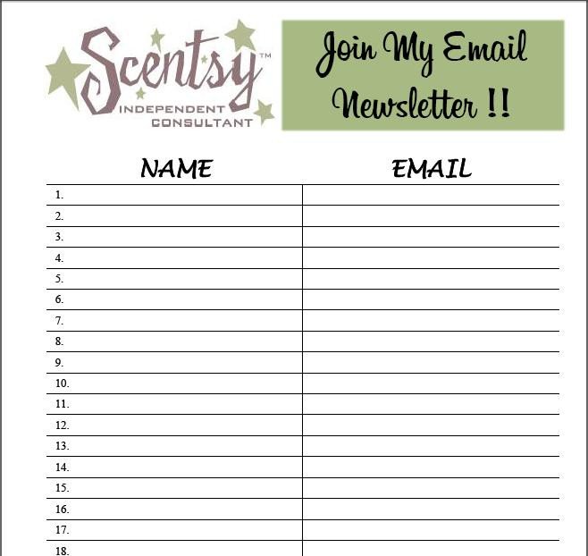 Email Signup Sheet Template 9 Best S Of Email Sign Up List Template Email List
