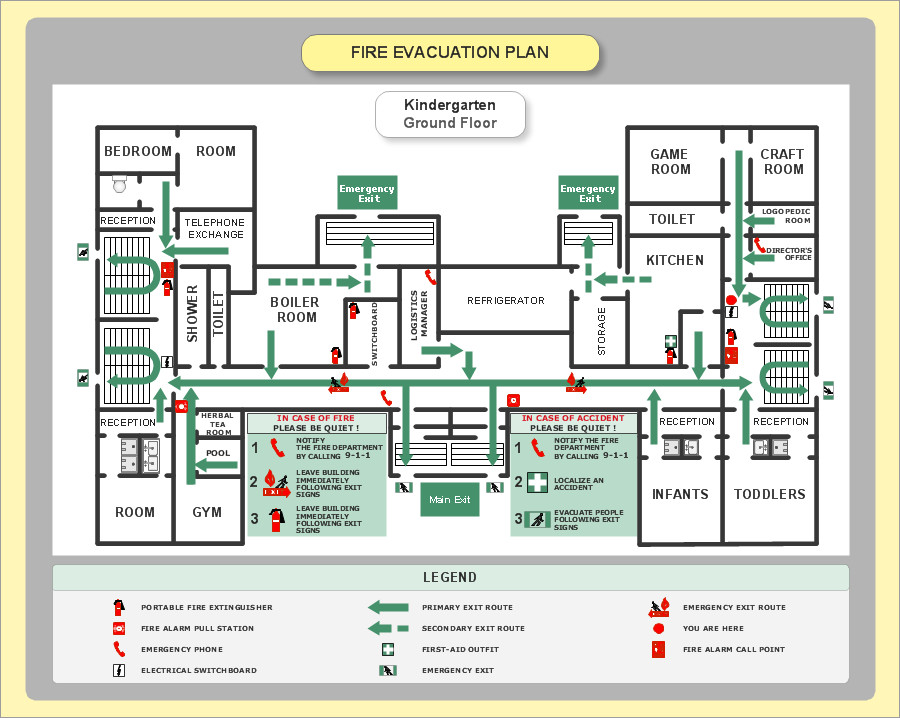 Emergency Evacuation Map Template Emergency Plan