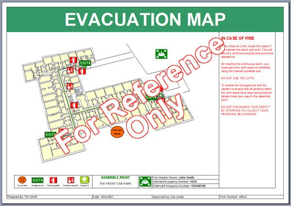 Emergency Evacuation Map Template Evacuation Map Template