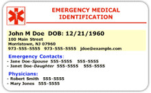 Emergency Medical Card Template Wel E to Mymedschedule
