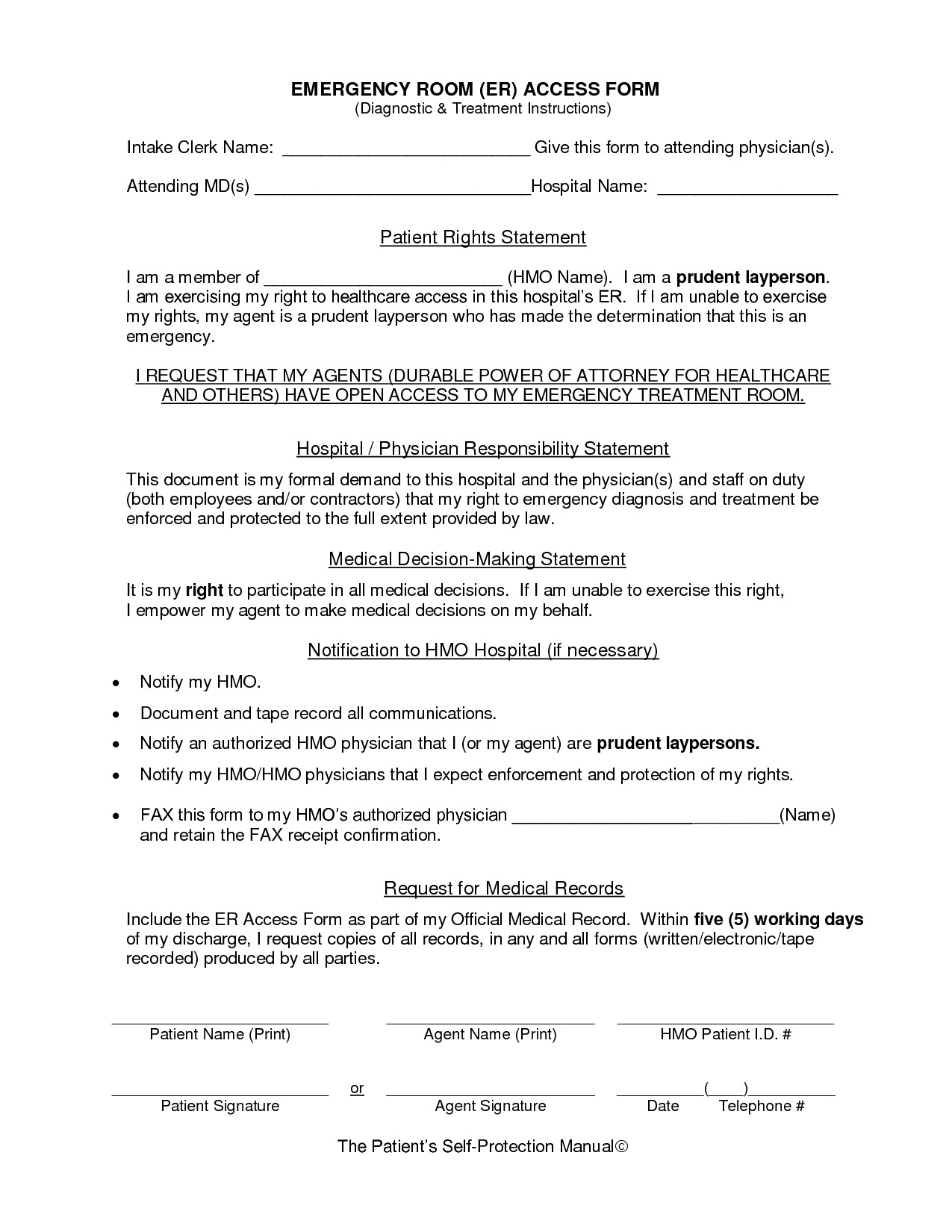 Emergency Room Discharge Papers Template Best S Of Physician Statement Medical Necessity