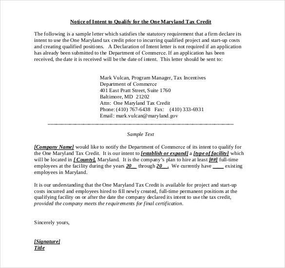 Employment Letter Of Intent 31 Letter Of Intent for A Job Templates Pdf Doc