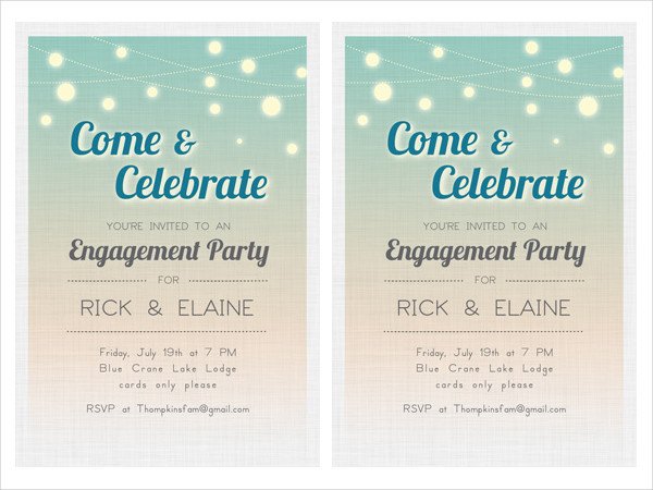 Engagement Party Invitation Templates 24 Free Engagement Invitation Templates Psd Ai Word